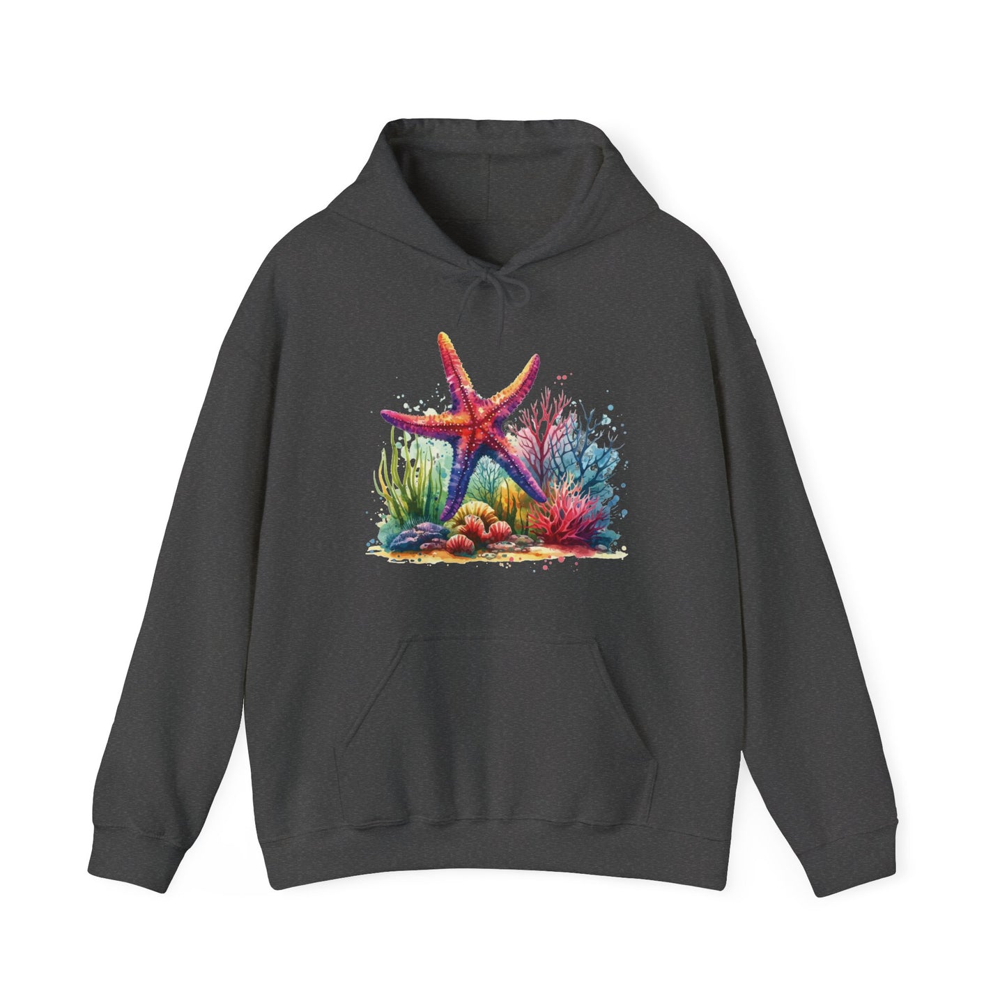 Watercolor Under the Sea Hooded Sweatshirt