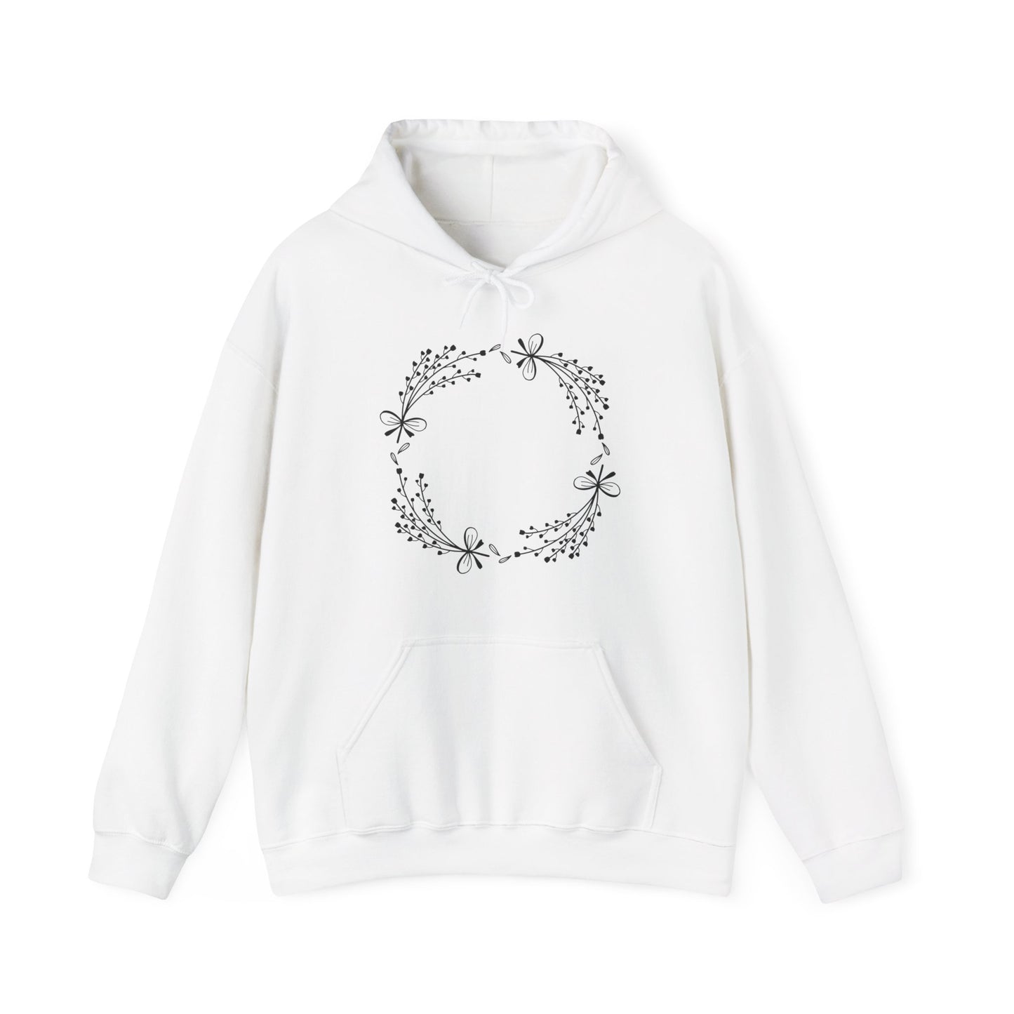 Mini Flowers Circle Hooded Sweatshirt