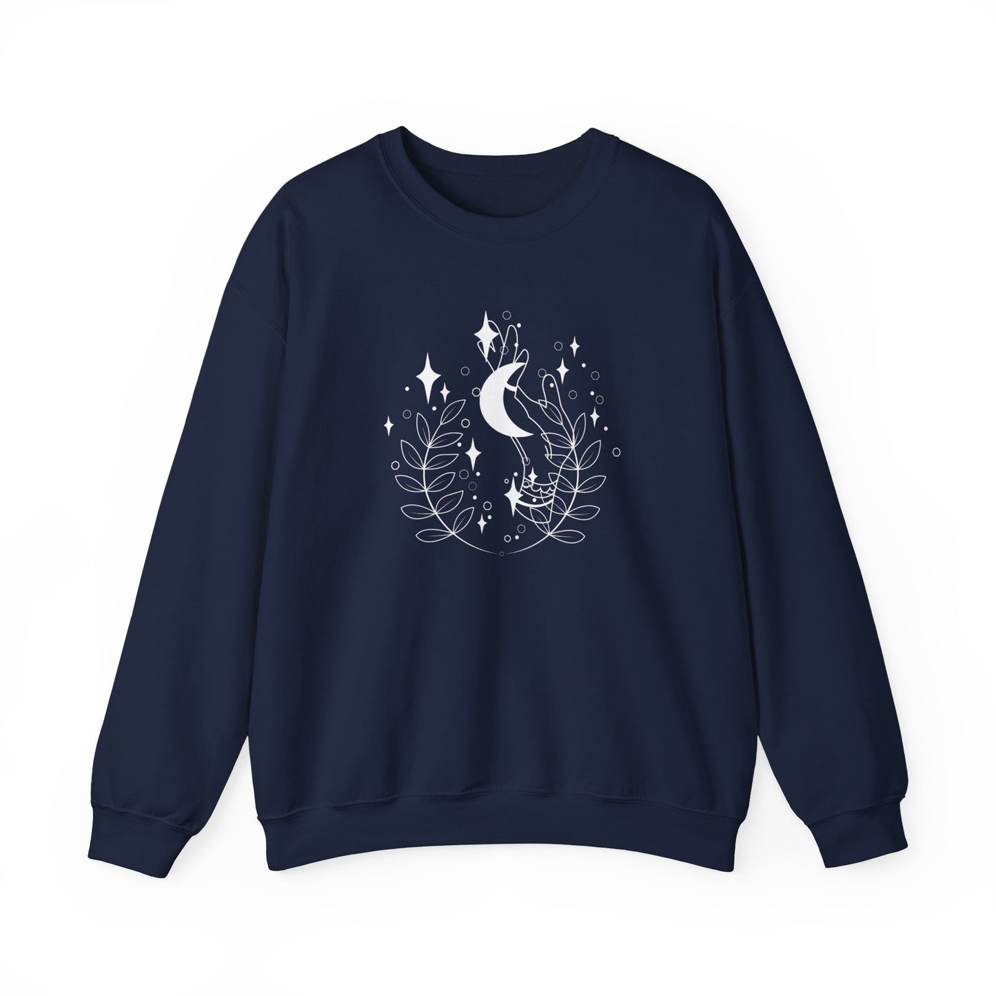 Crescent Moon and Leaves Sweatshirt
