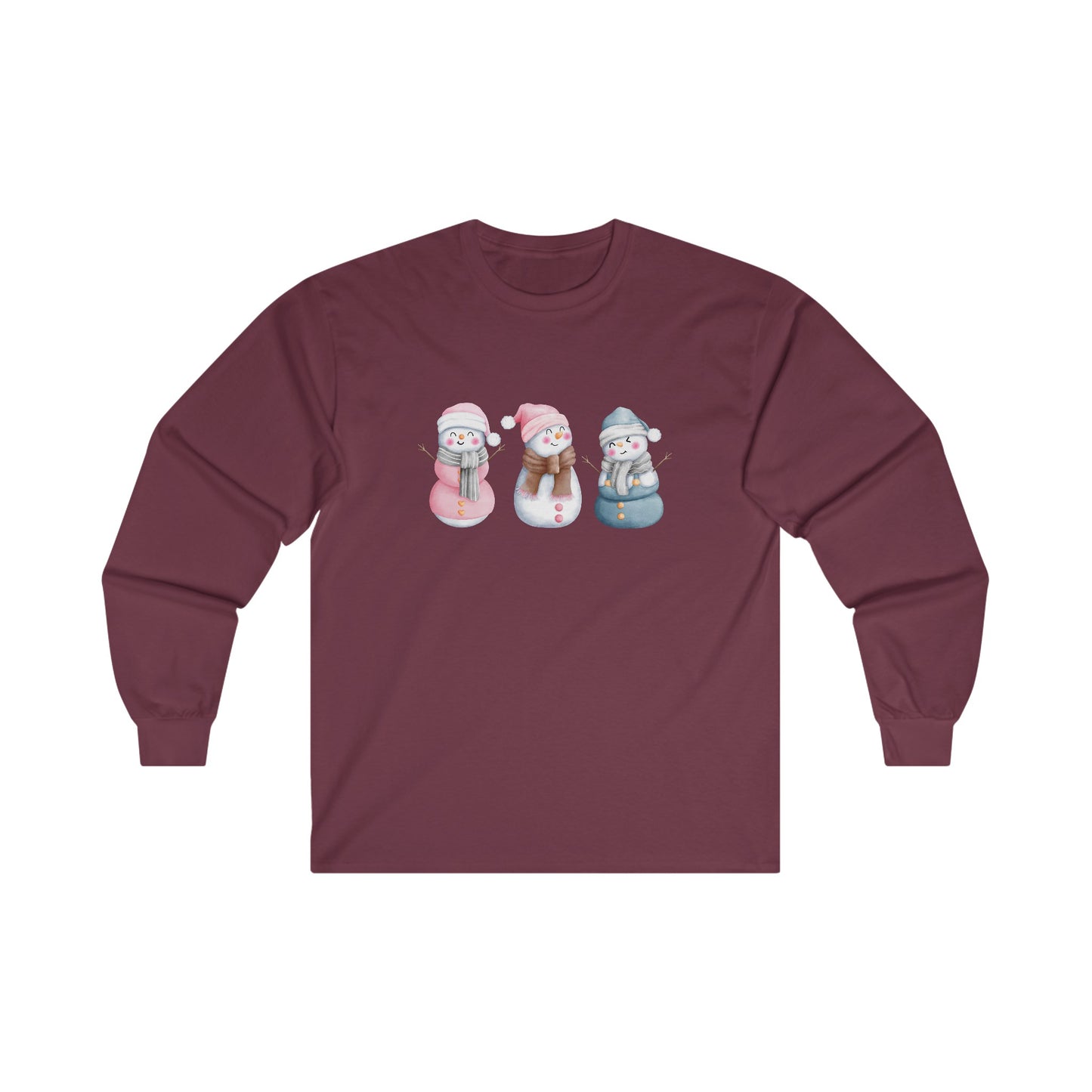 Snowman Set Long Sleeve Tee