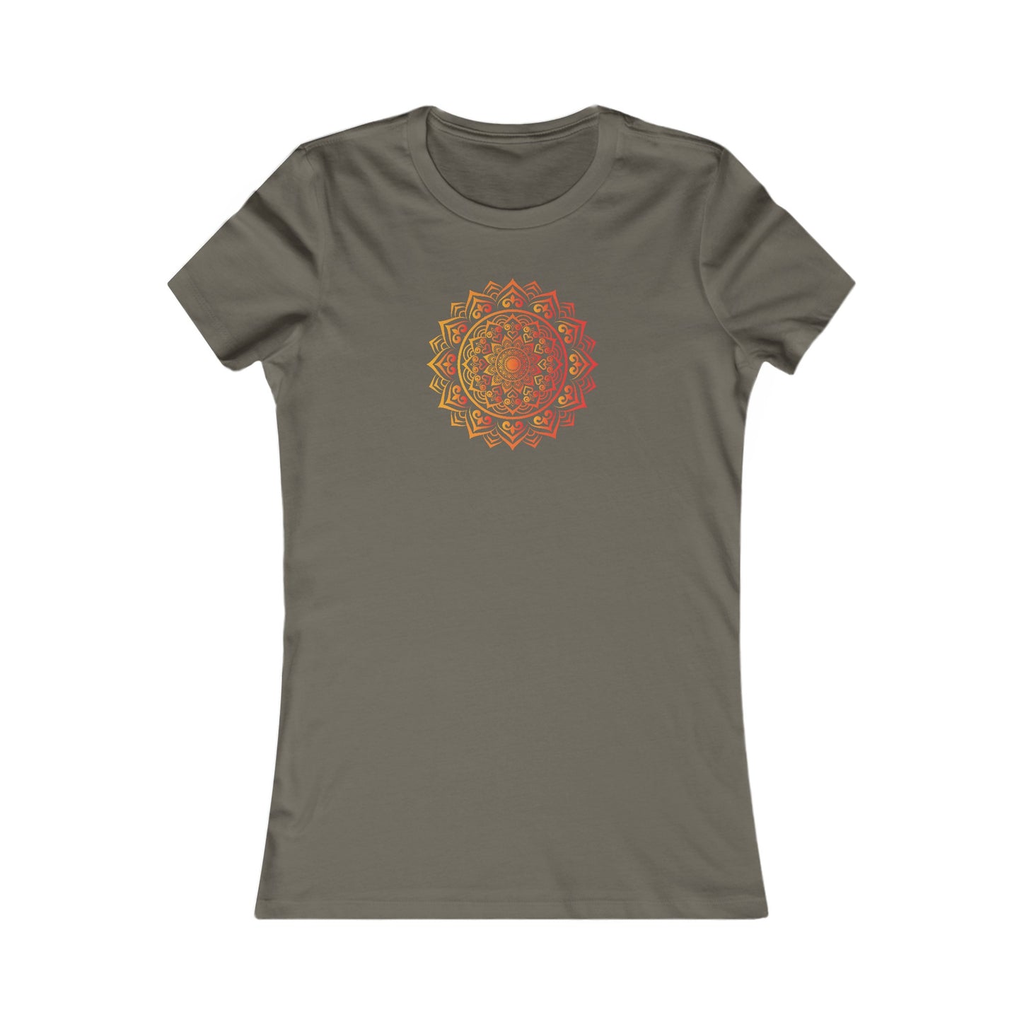 Colorful Mandala Fitted Tee (015)