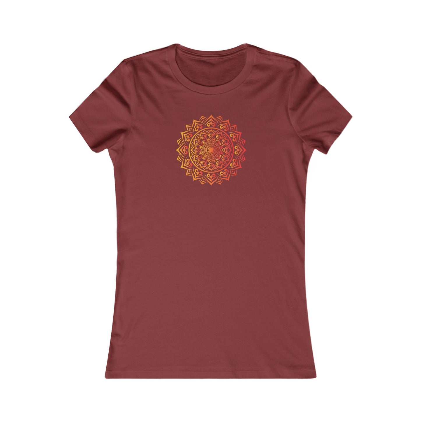 Colorful Mandala Fitted Tee (015)