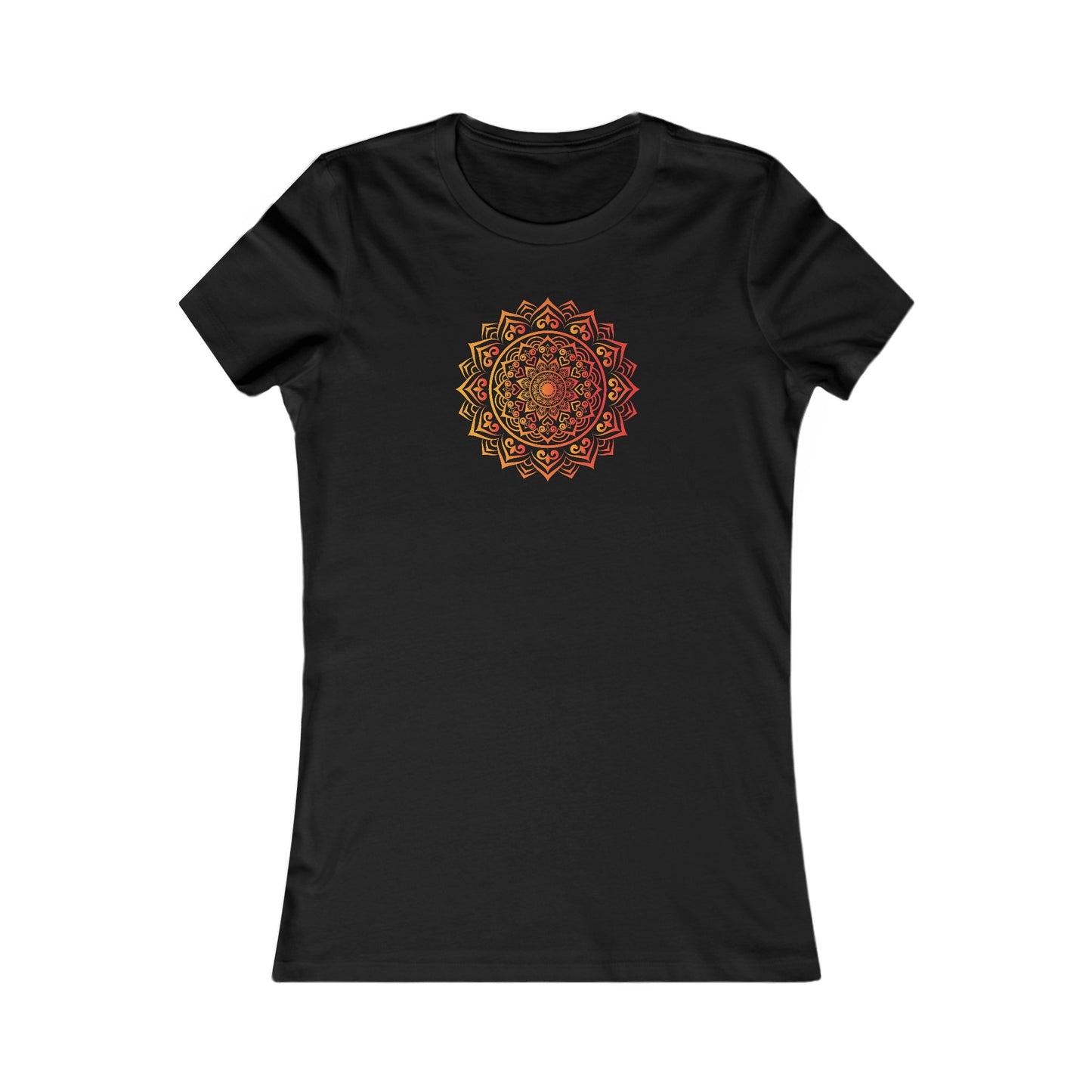 Colorful Mandala Fitted Tee (015)