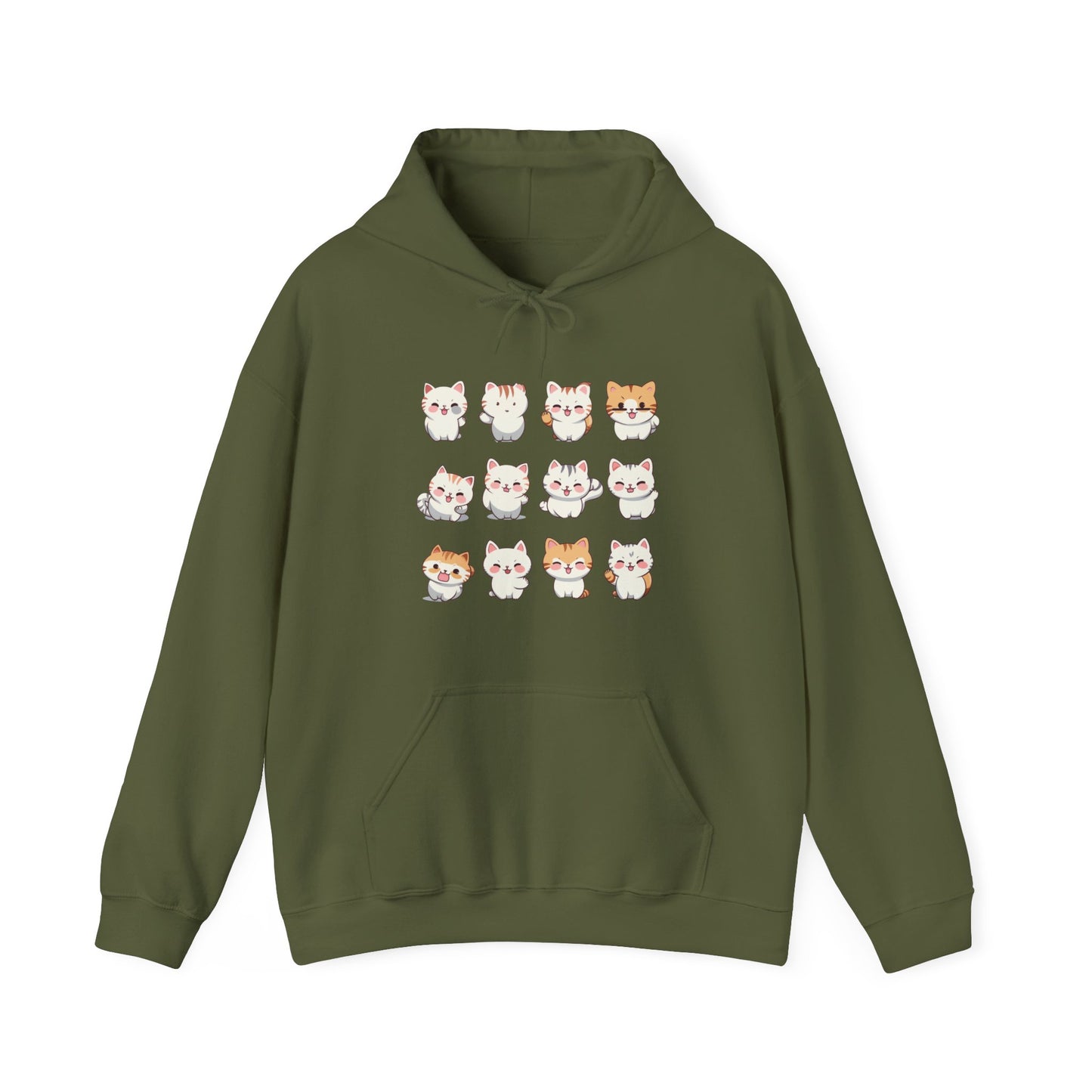 Cute Cat Set Hooded Sweatshirt