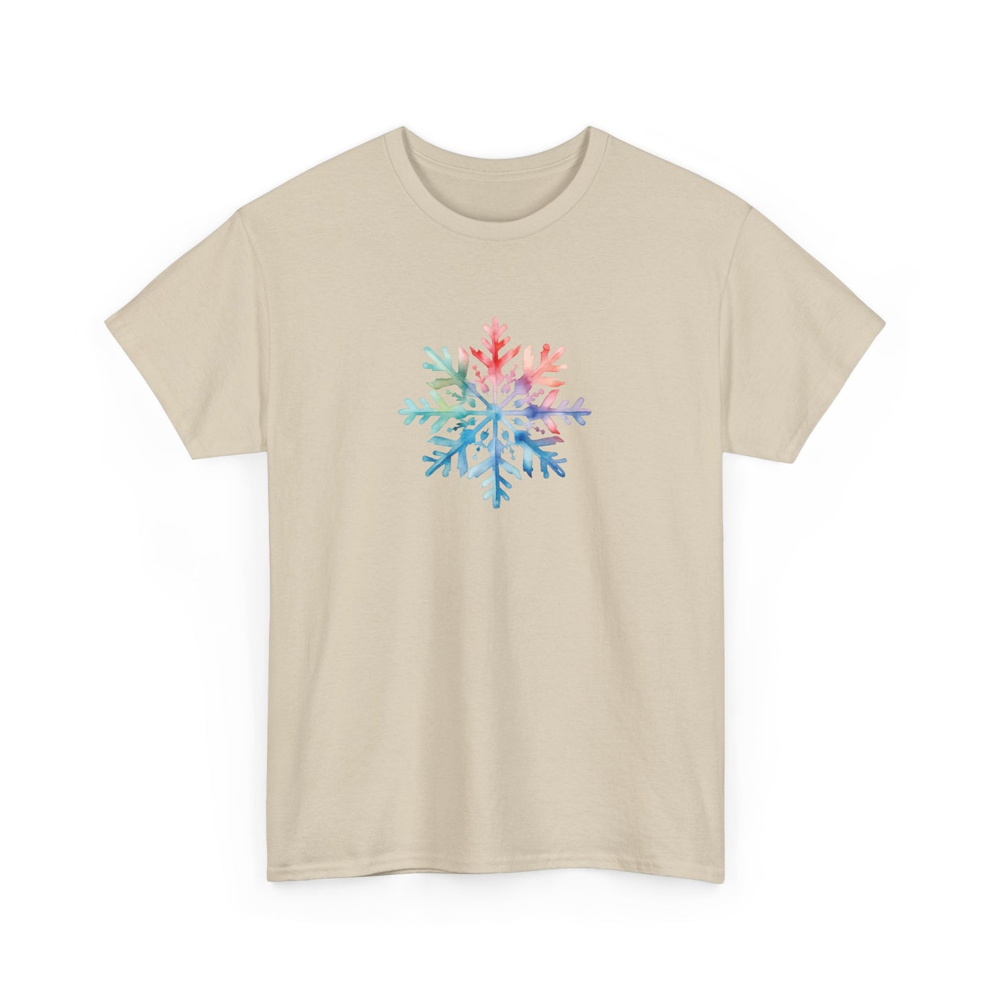Watercolor Snowflake Short Sleeve Tee