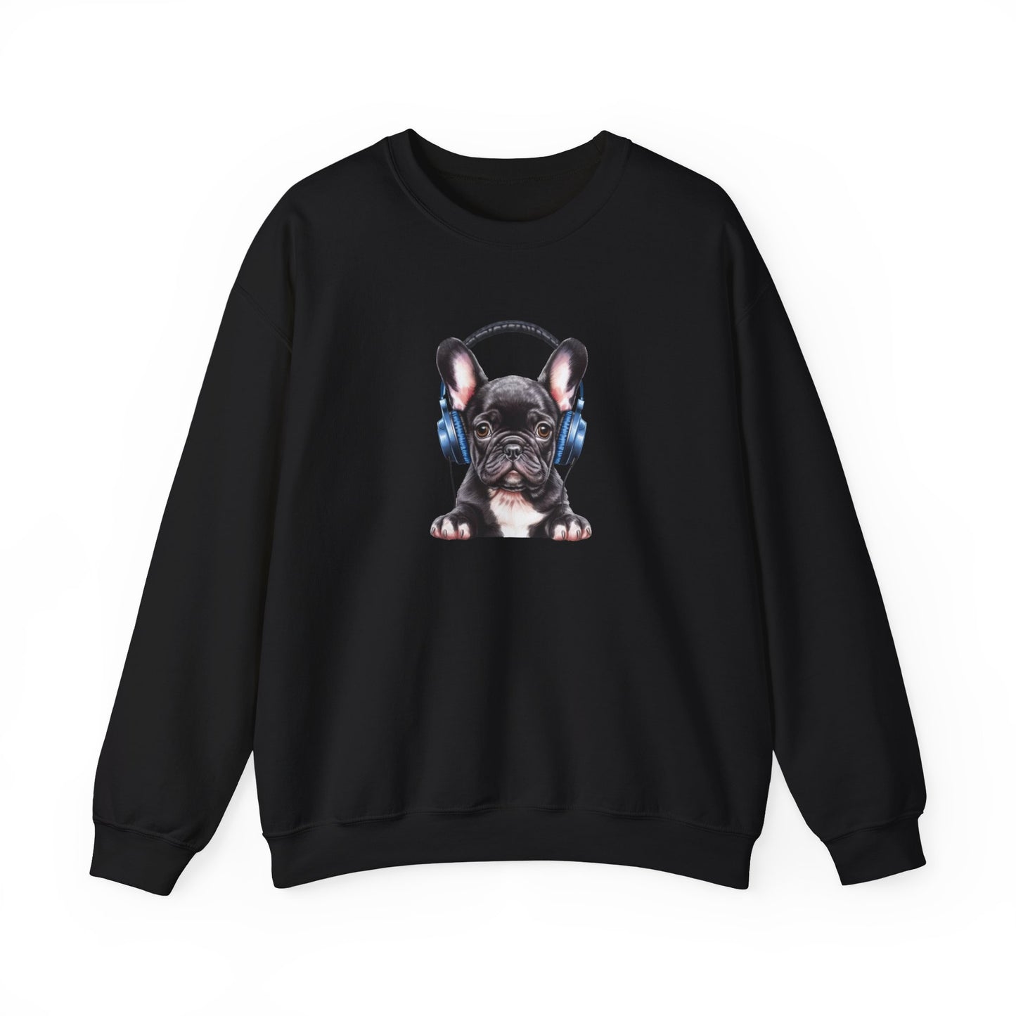 French Bulldog with Headphones Sweatshirt