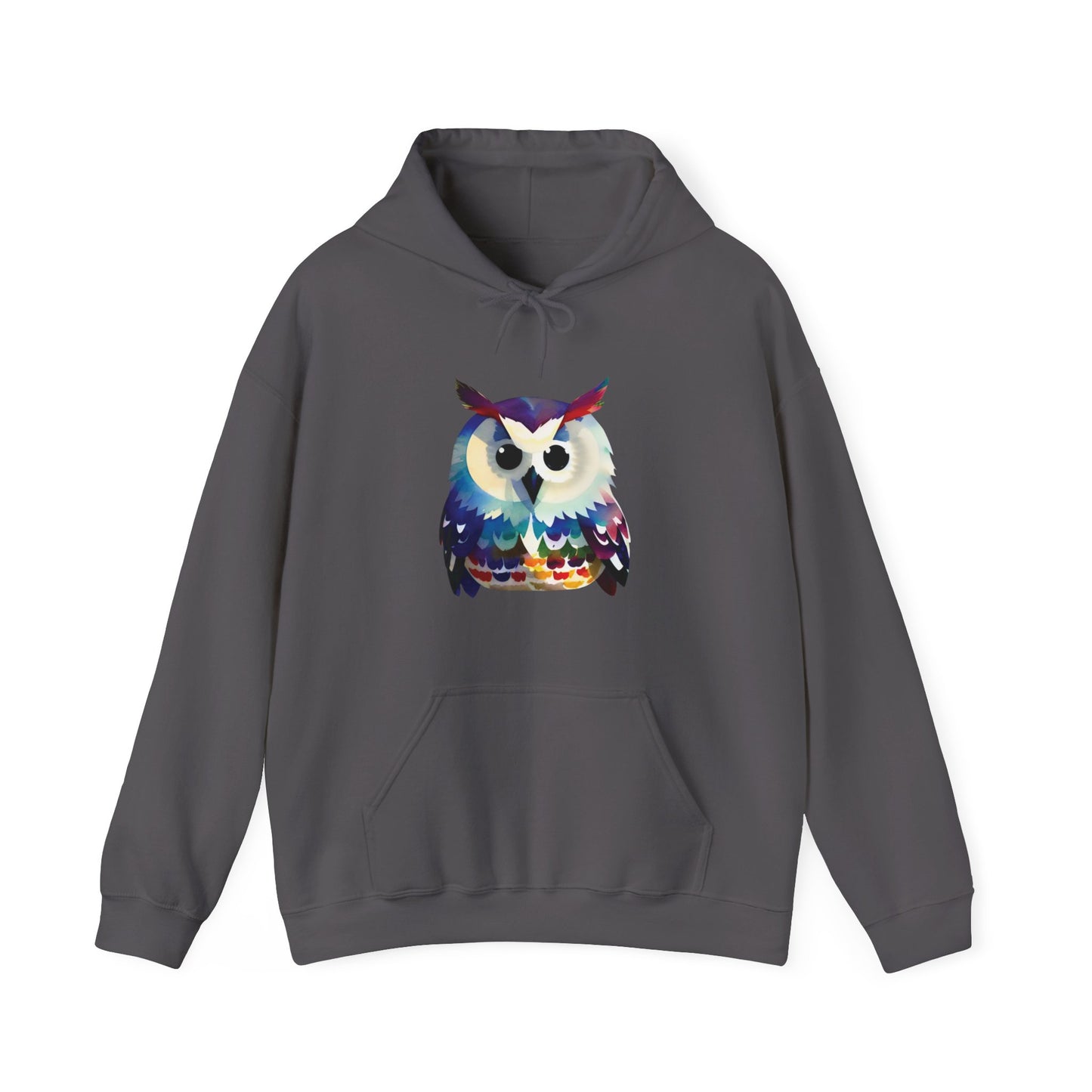 Watercolor Owl Hooded Sweatshirt