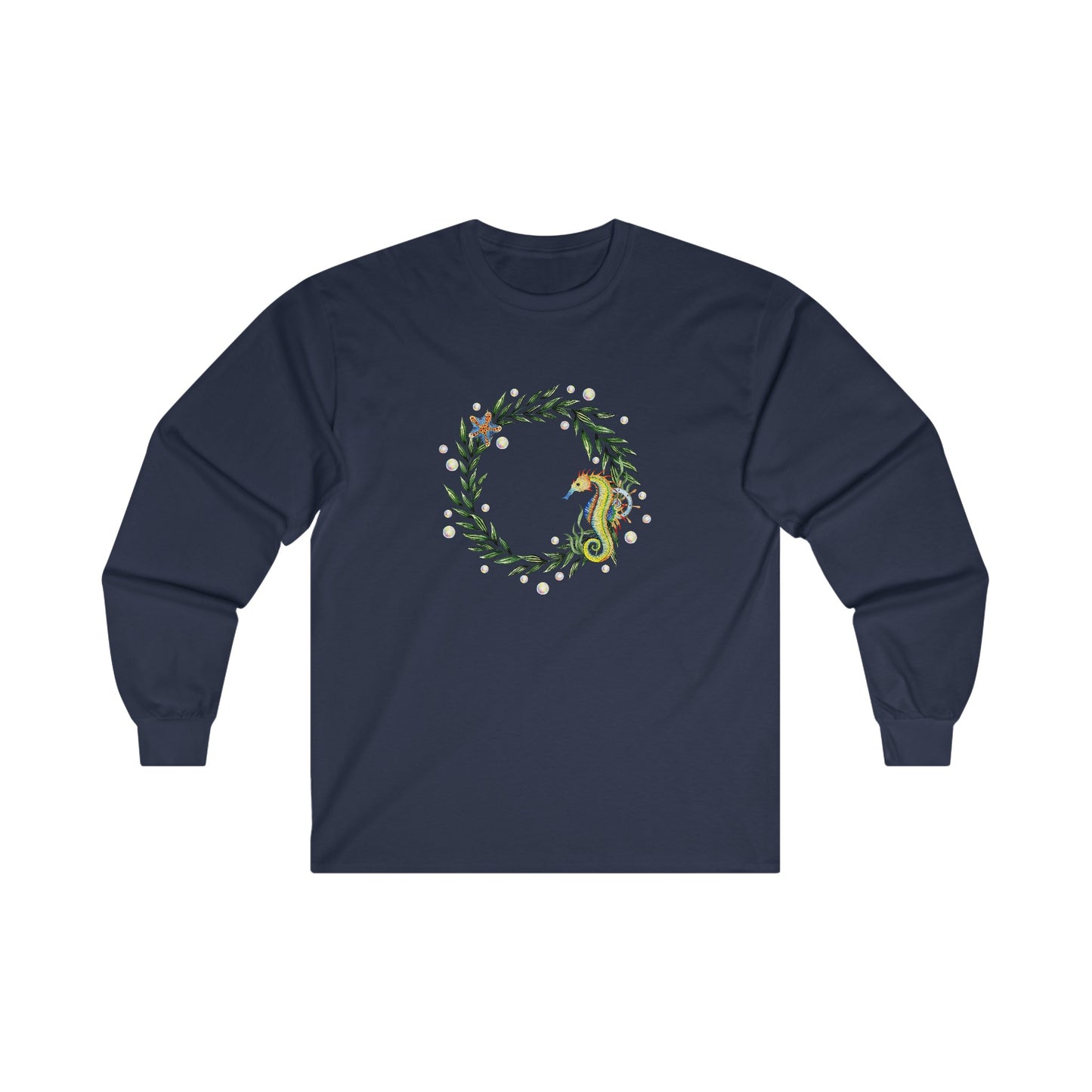 Seahorse Circle Long Sleeve Tee