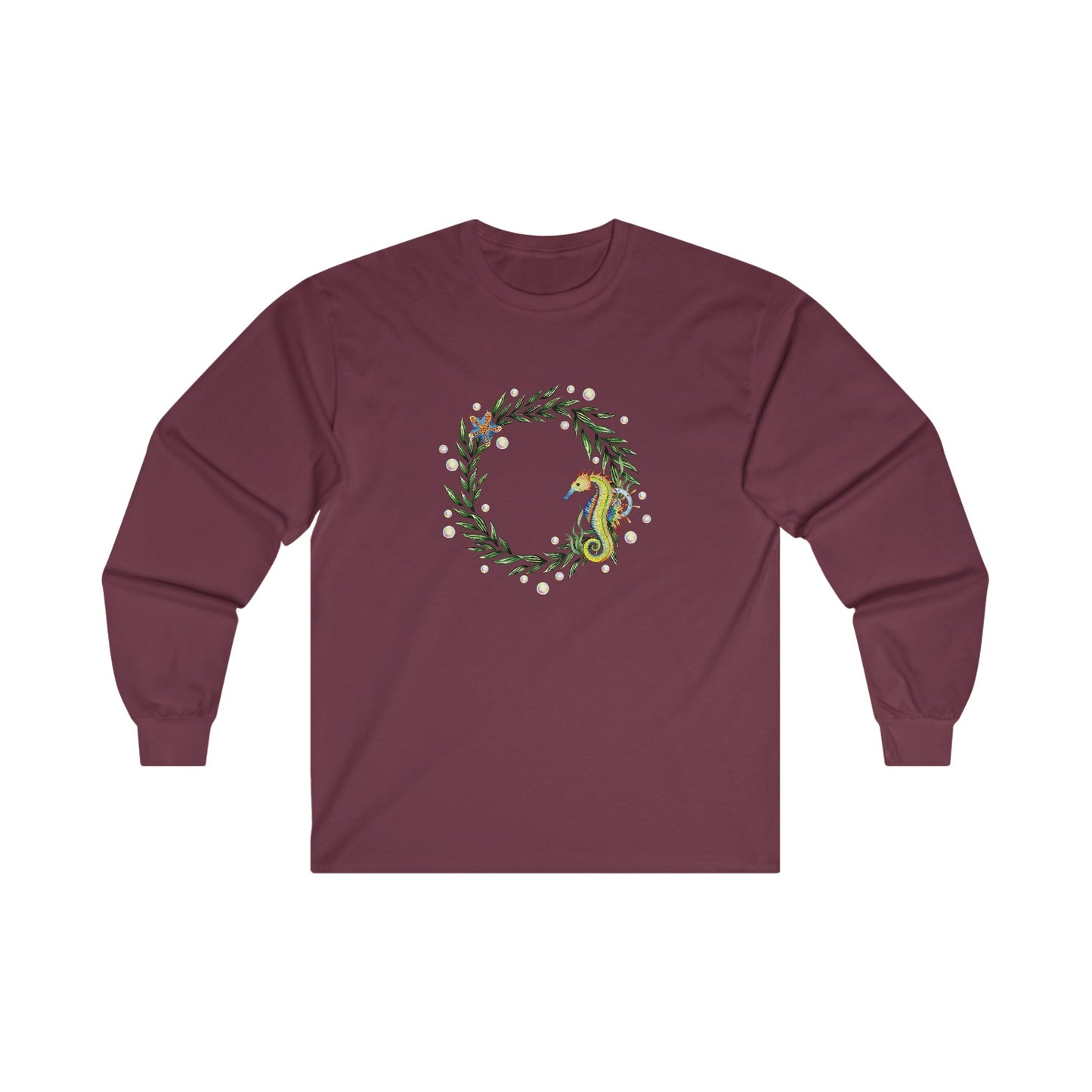 Seahorse Circle Long Sleeve Tee