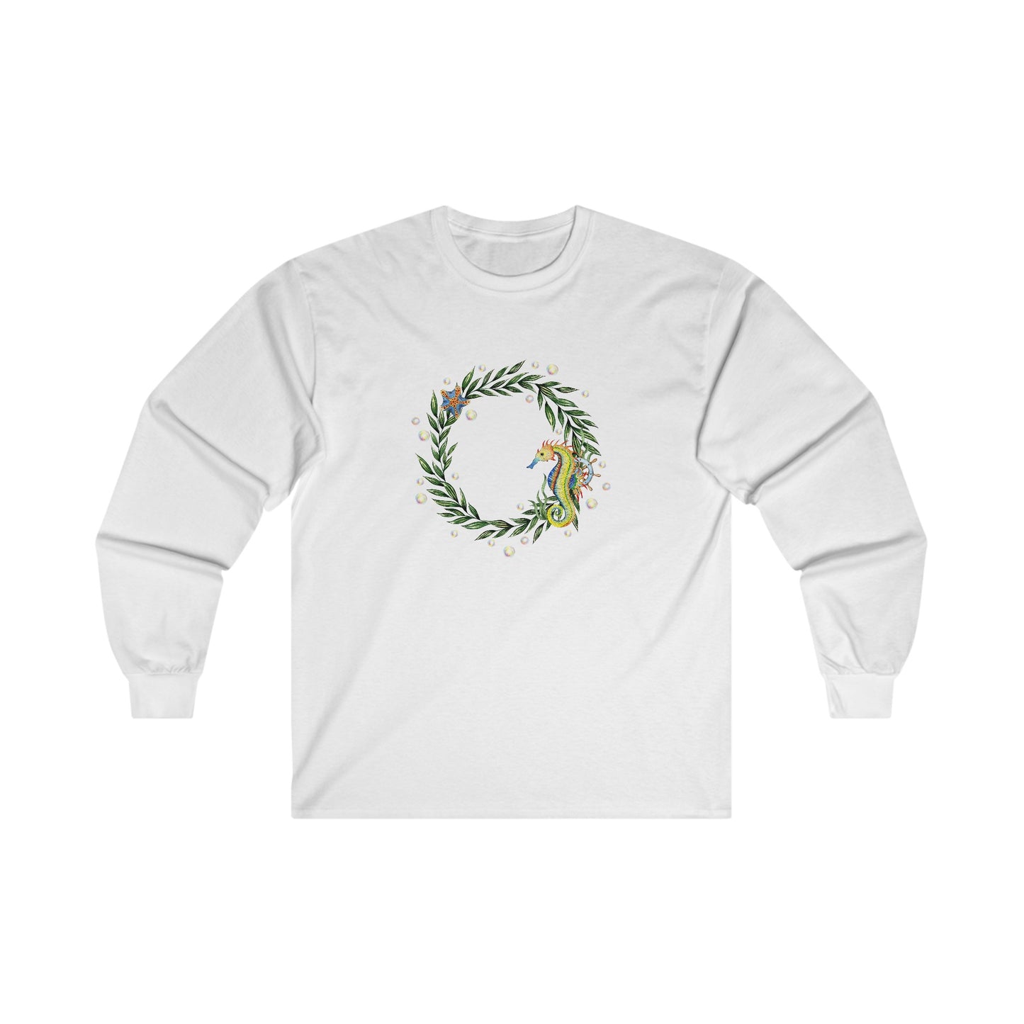 Seahorse Circle Long Sleeve Tee