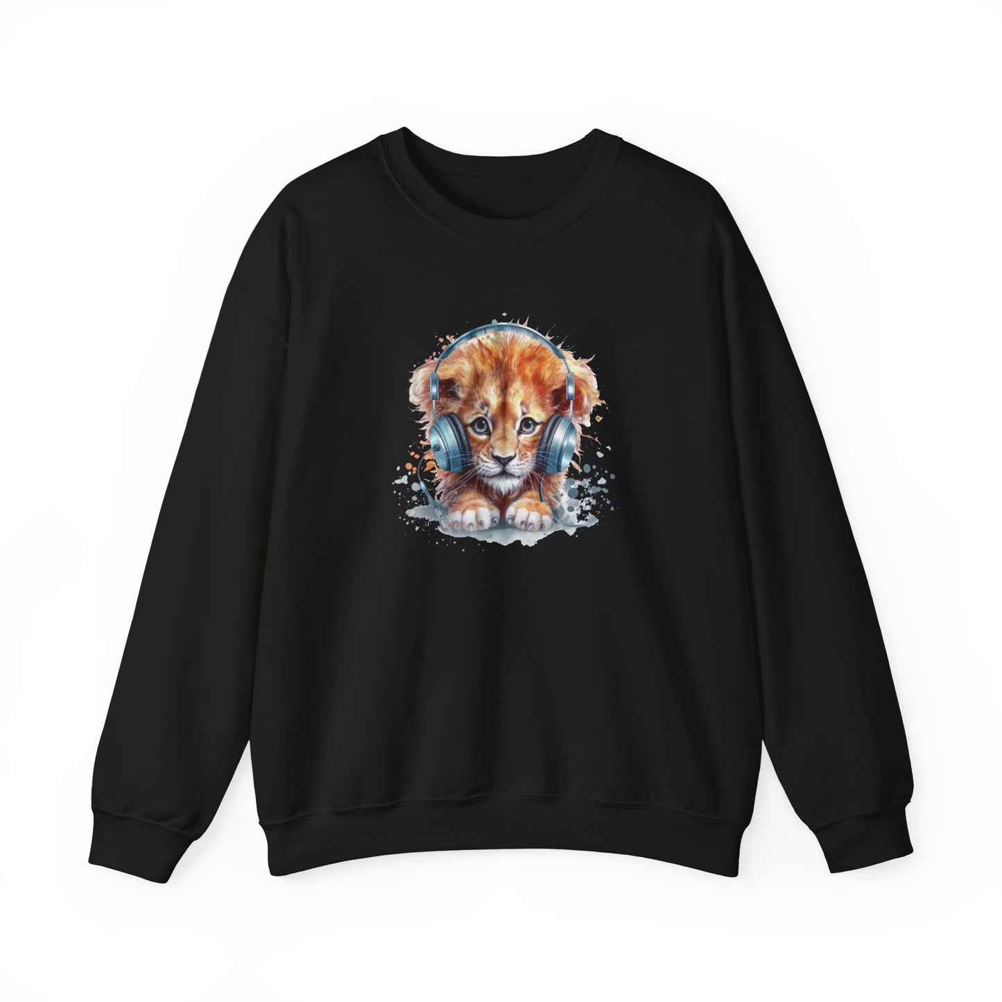 Lion with Headphones Sweatshirt
