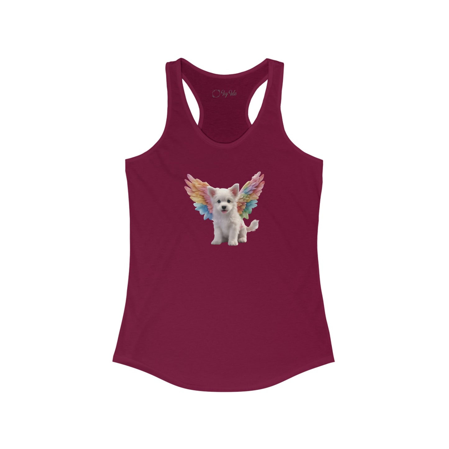 Angel Puppy Racerback Tank 004