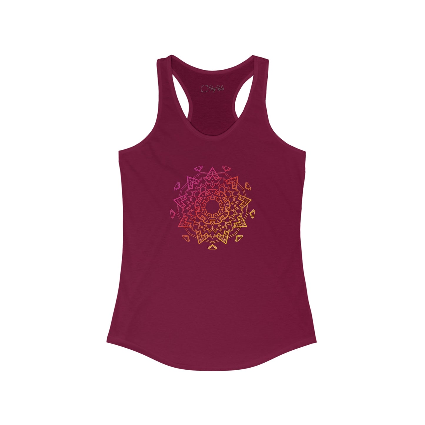Colorful Mandala Racerback Tank (006)