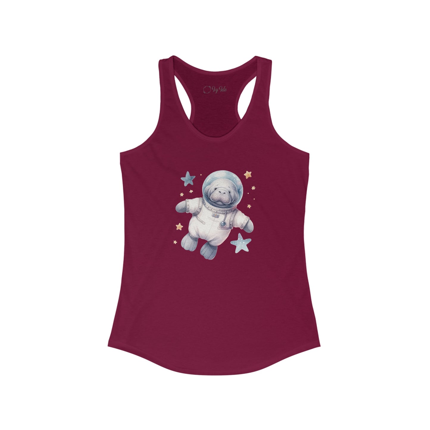 Manatee Astronaut Racerback Tank