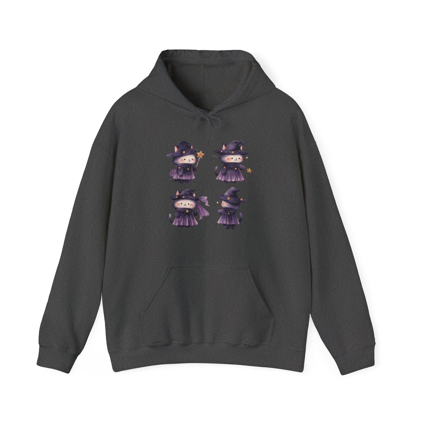 Cute Witch Cat Set Hooded Sweatshirt