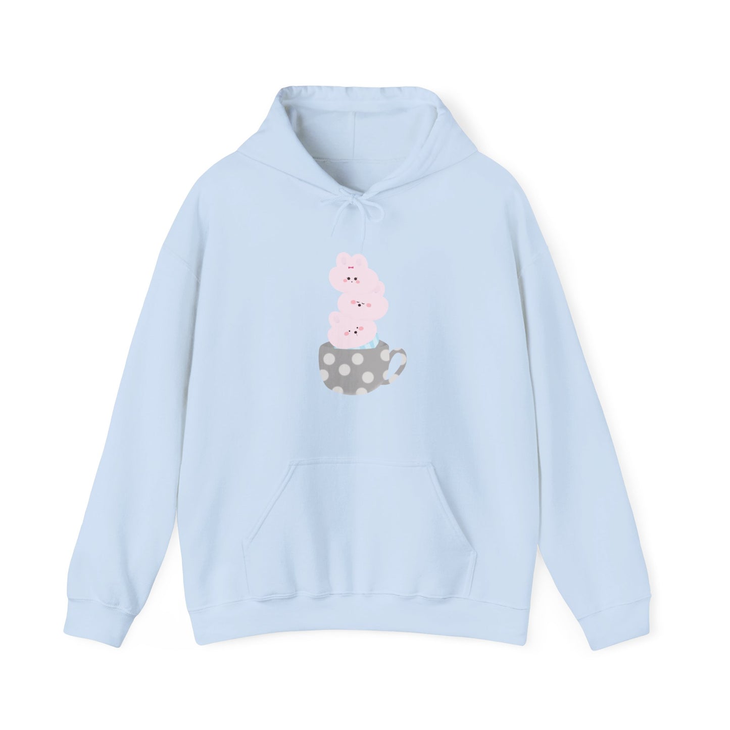 Cute Teacup Bunnies Hooded Sweatshirt