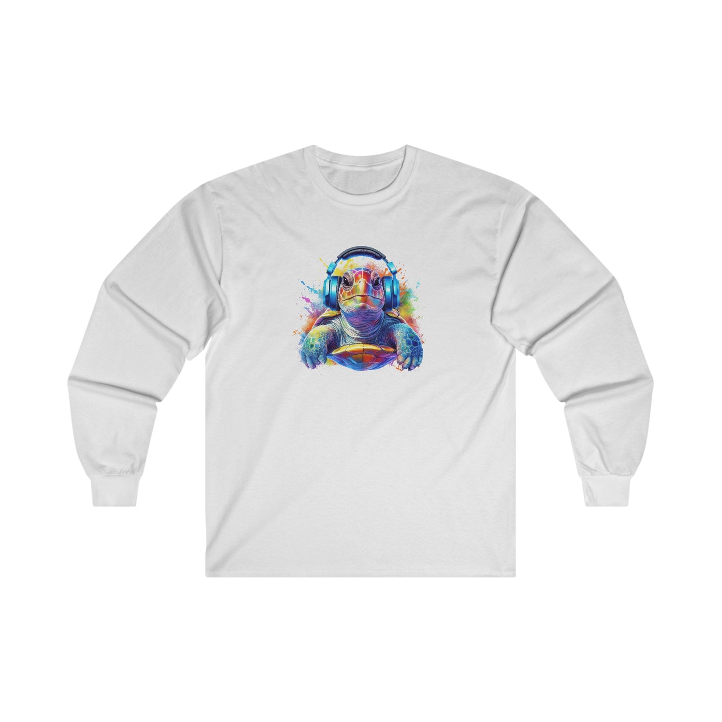Turtle with Headphones Long Sleeve Tee