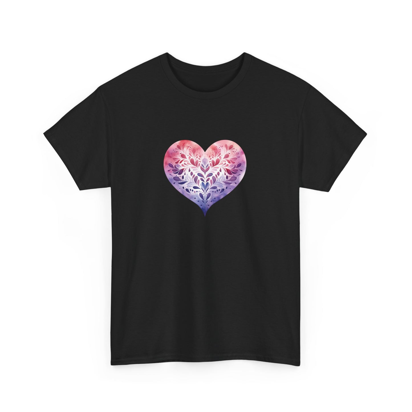 Watercolor Heart Short Sleeve Tee 005