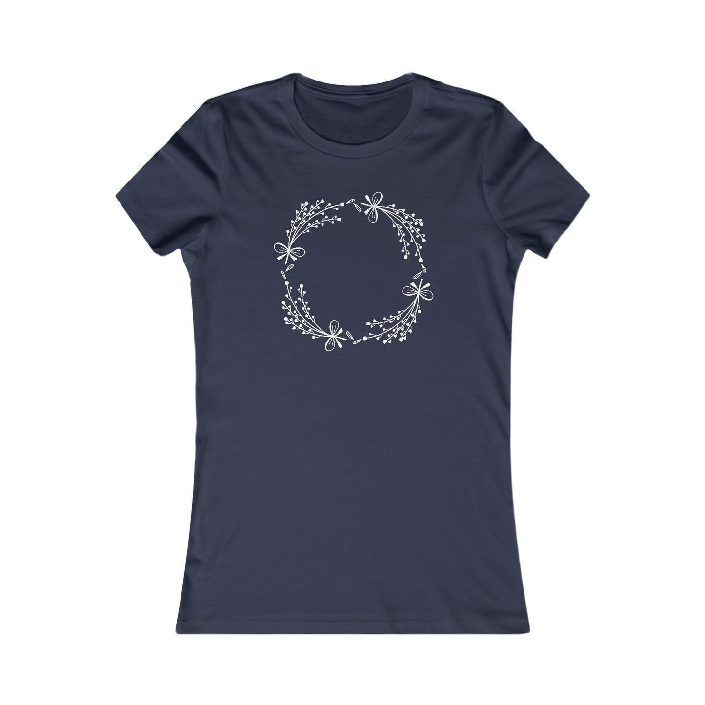 Mini Flowers Circle Fitted Tee