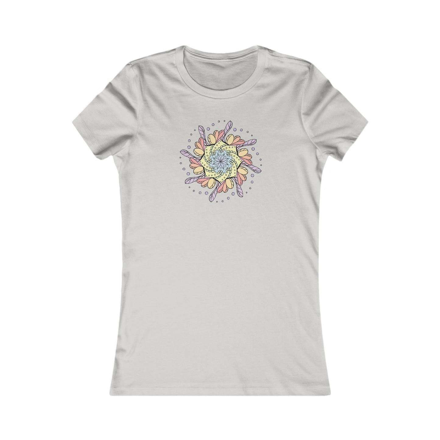 Colorful Mandala Fitted Tee (032)