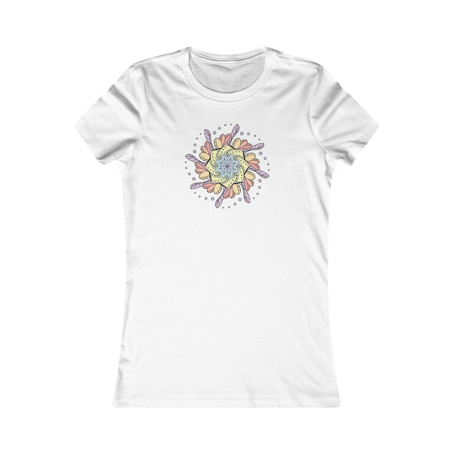 Colorful Mandala Fitted Tee (032)