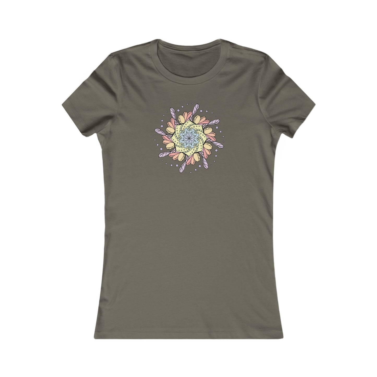 Colorful Mandala Fitted Tee (032)