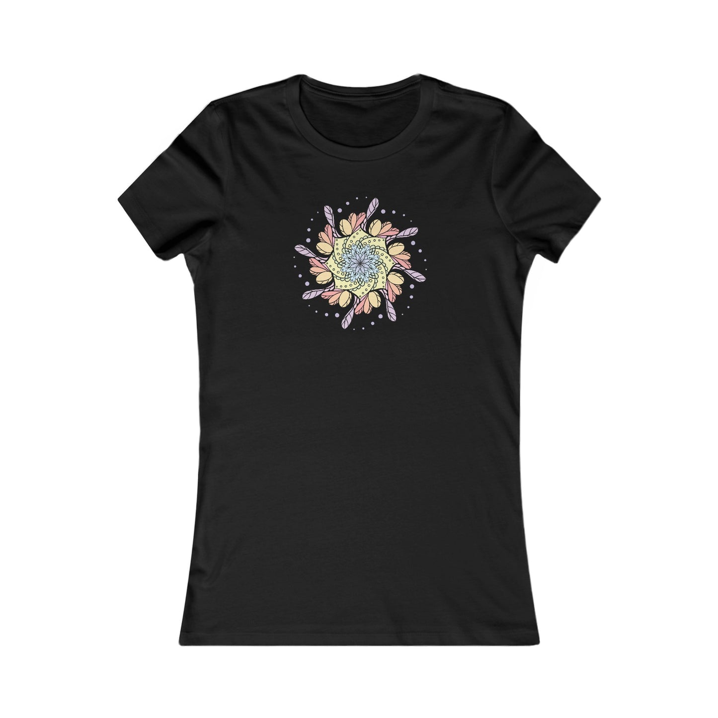Colorful Mandala Fitted Tee (032)