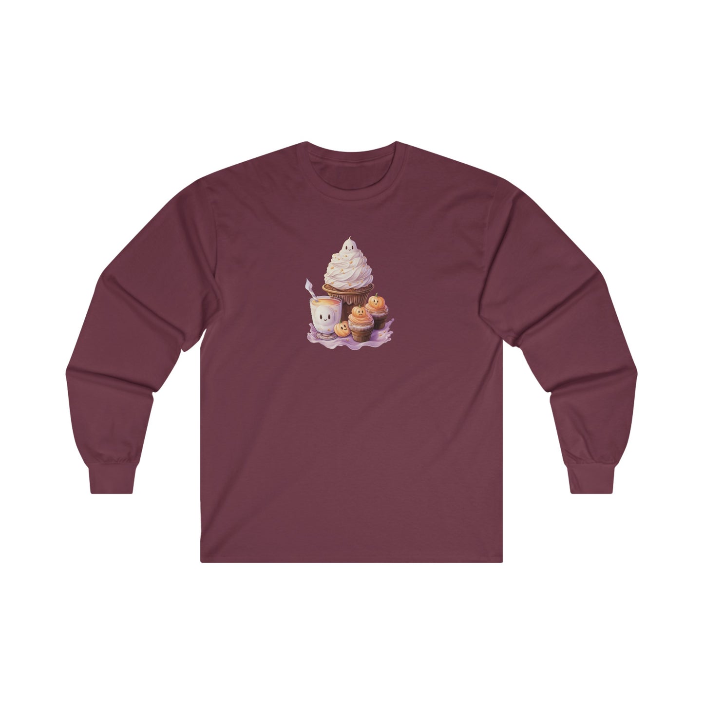Cute Halloween Cupcakes Long Sleeve Tee