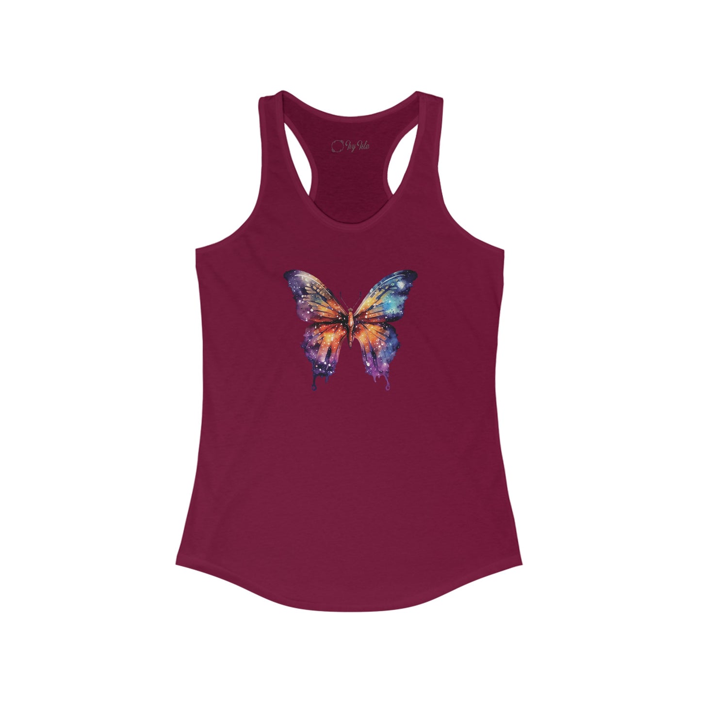 Galaxy Butterfly Racerback Tank