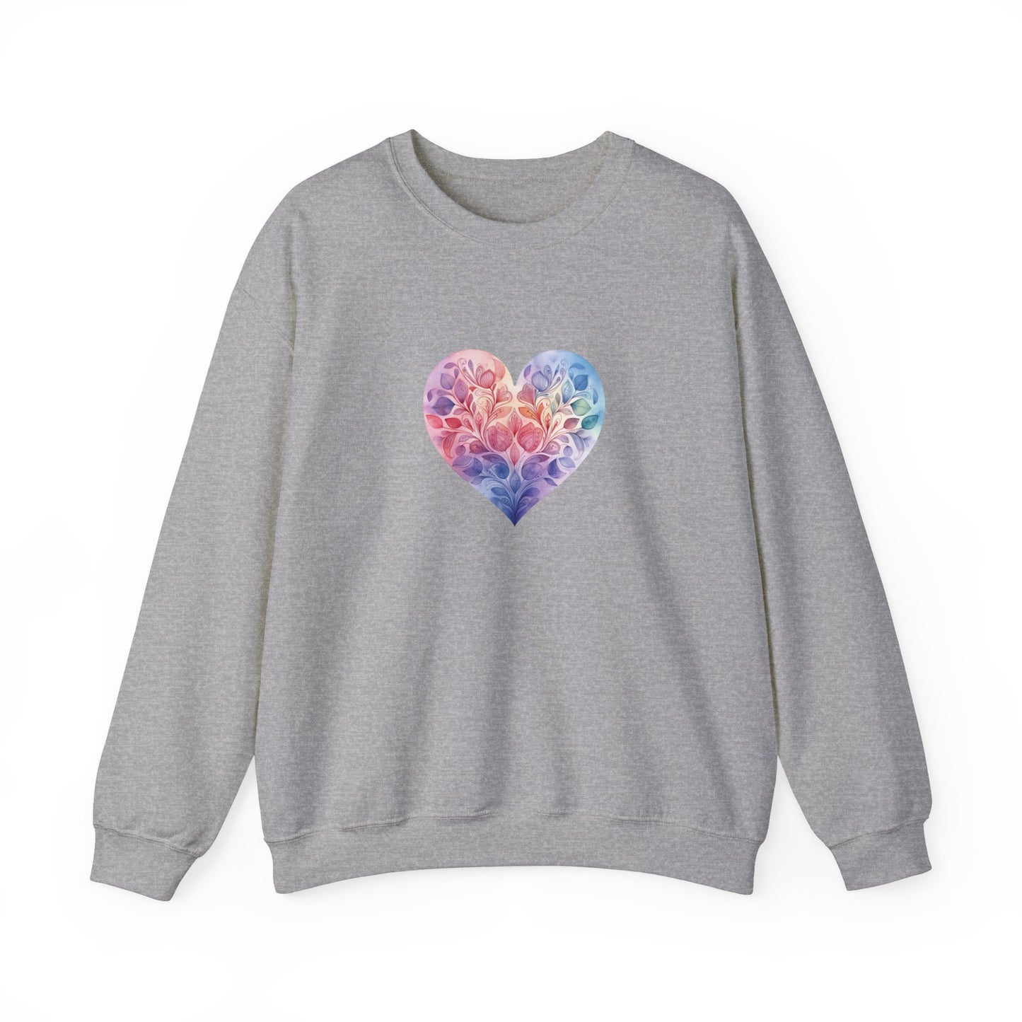 Watercolor Heart Sweatshirt 006