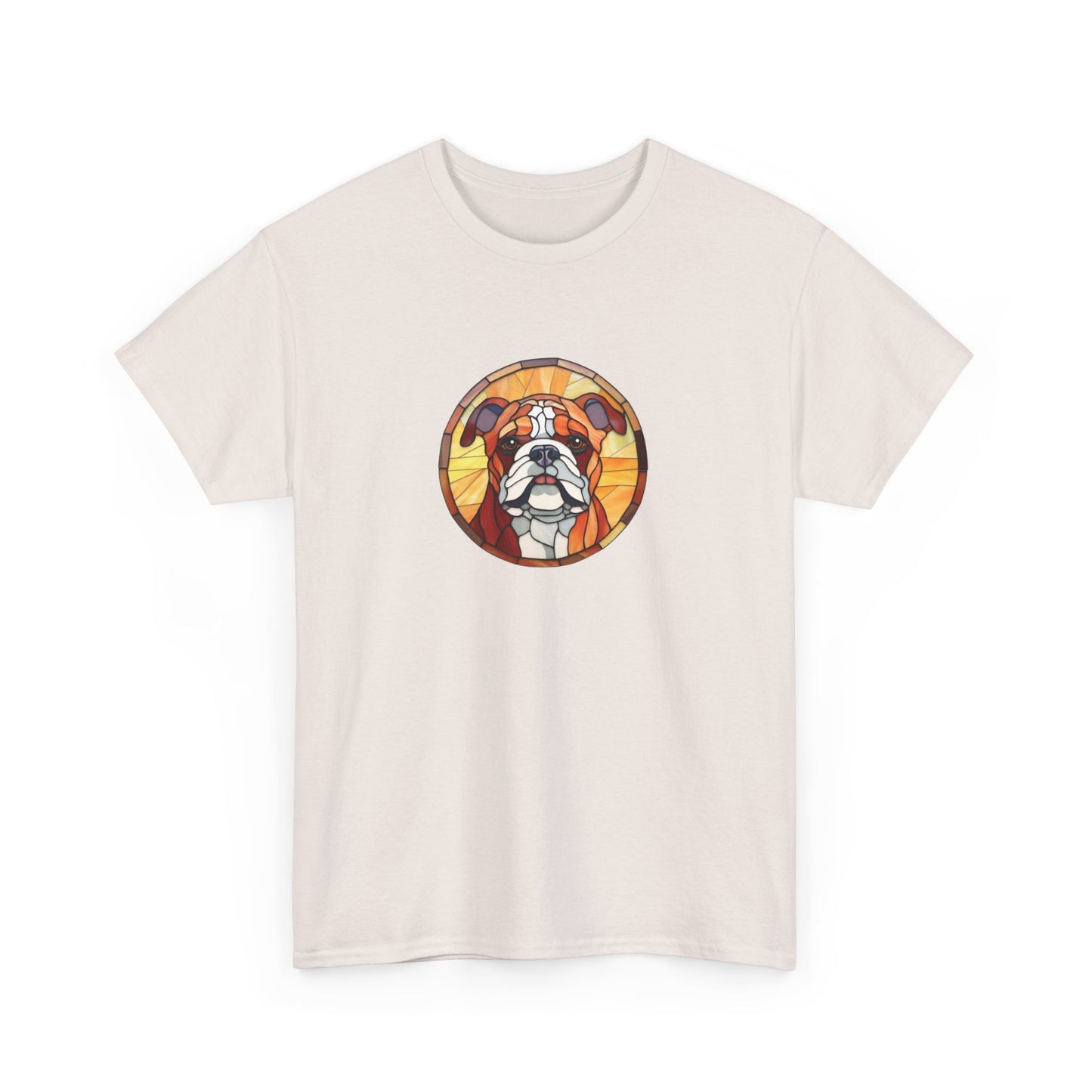 Stained Glass Bulldog Short Sleeve Tee