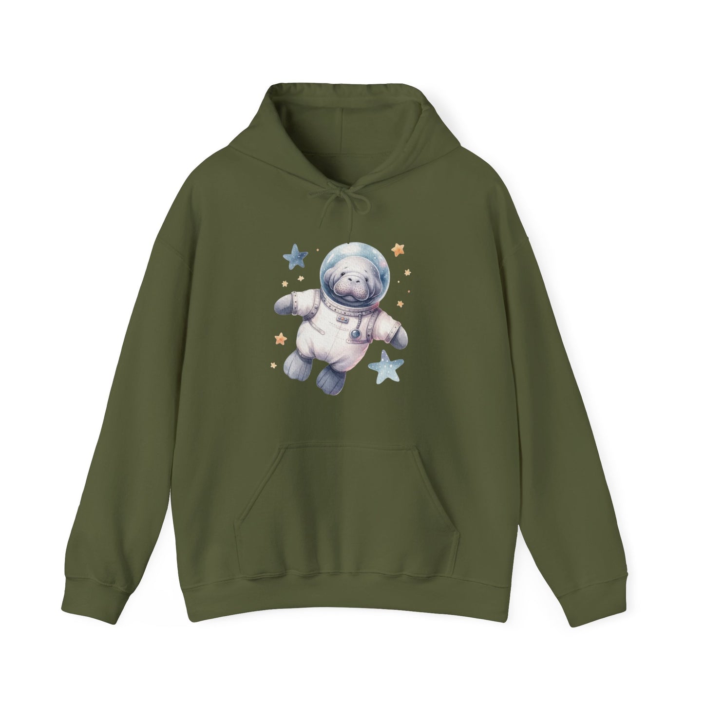 Manatee Astronaut Hooded Sweatshirt