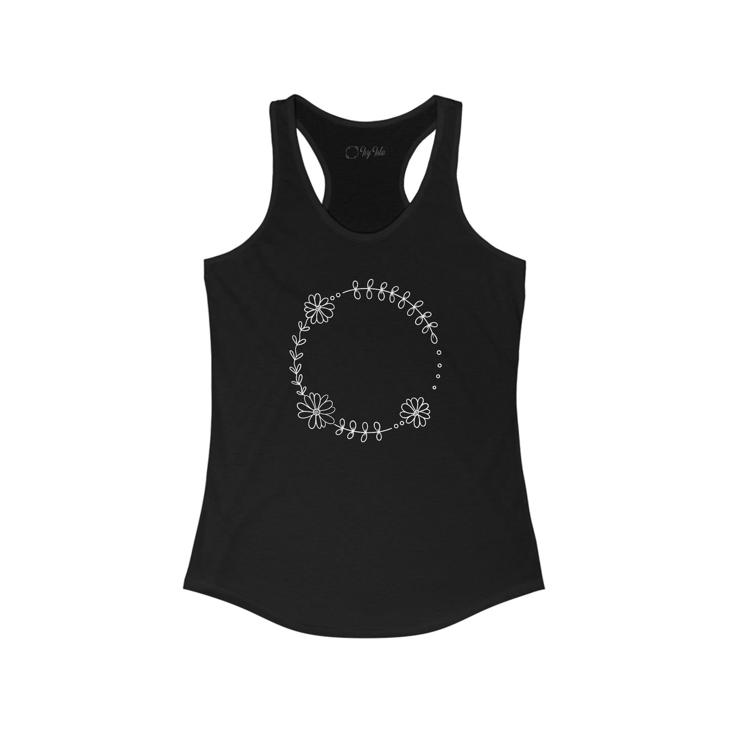 Triple Sunflower Circle Racerback Tank