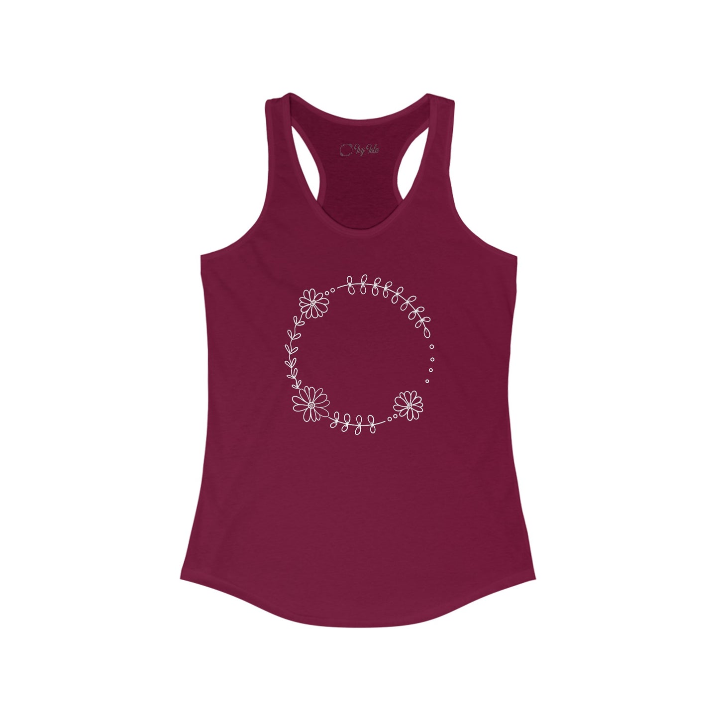 Triple Sunflower Circle Racerback Tank