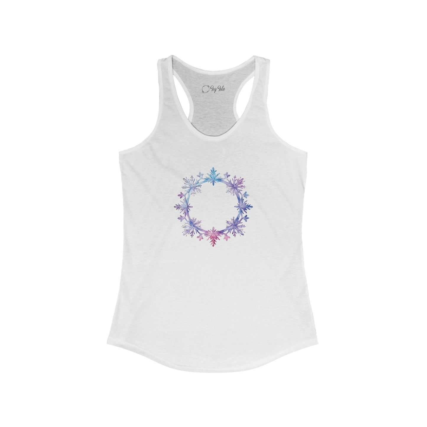 Snowflake Circle Racerback Tank