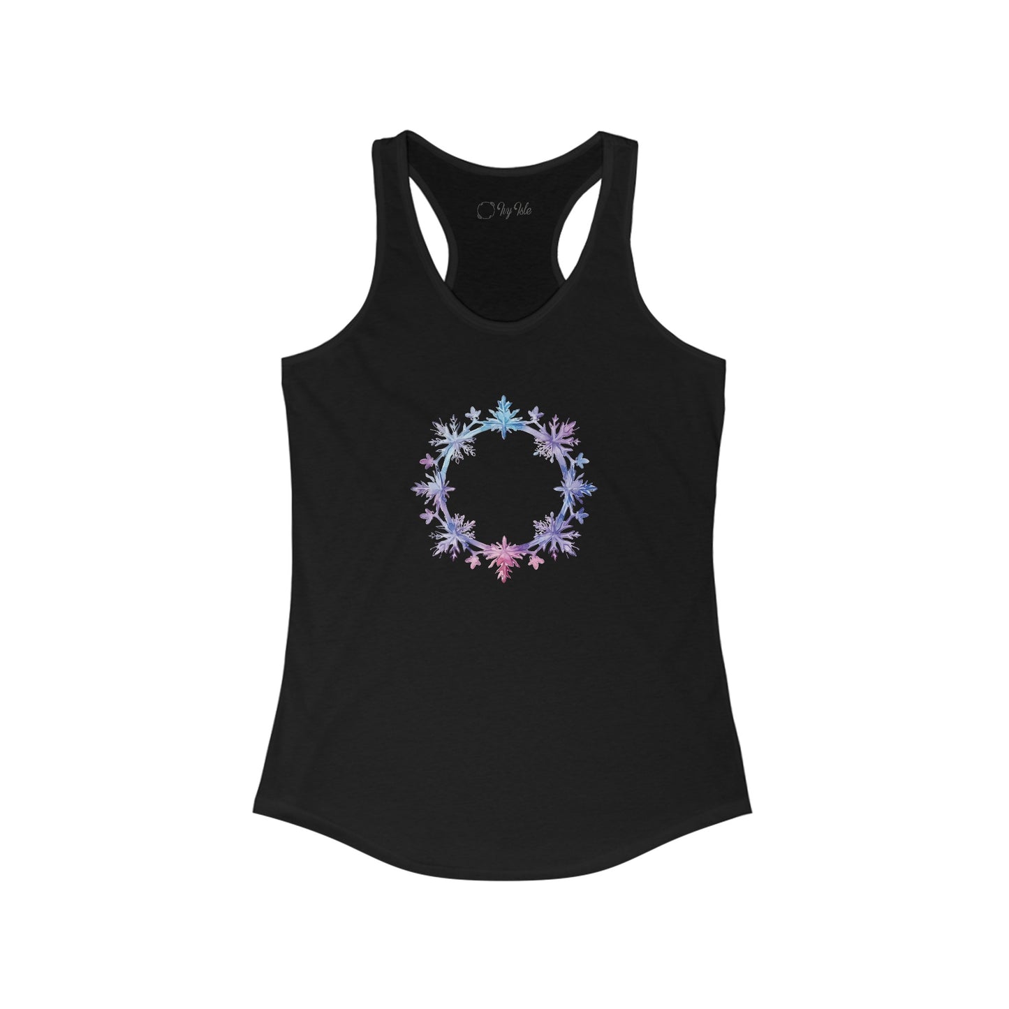 Snowflake Circle Racerback Tank