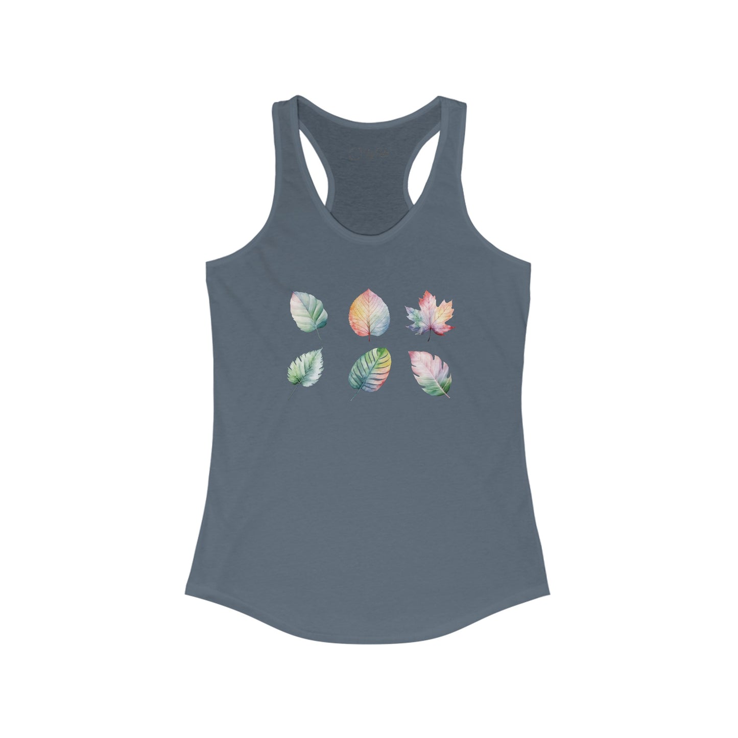 Watercolor Leaf Set Racerback Tank