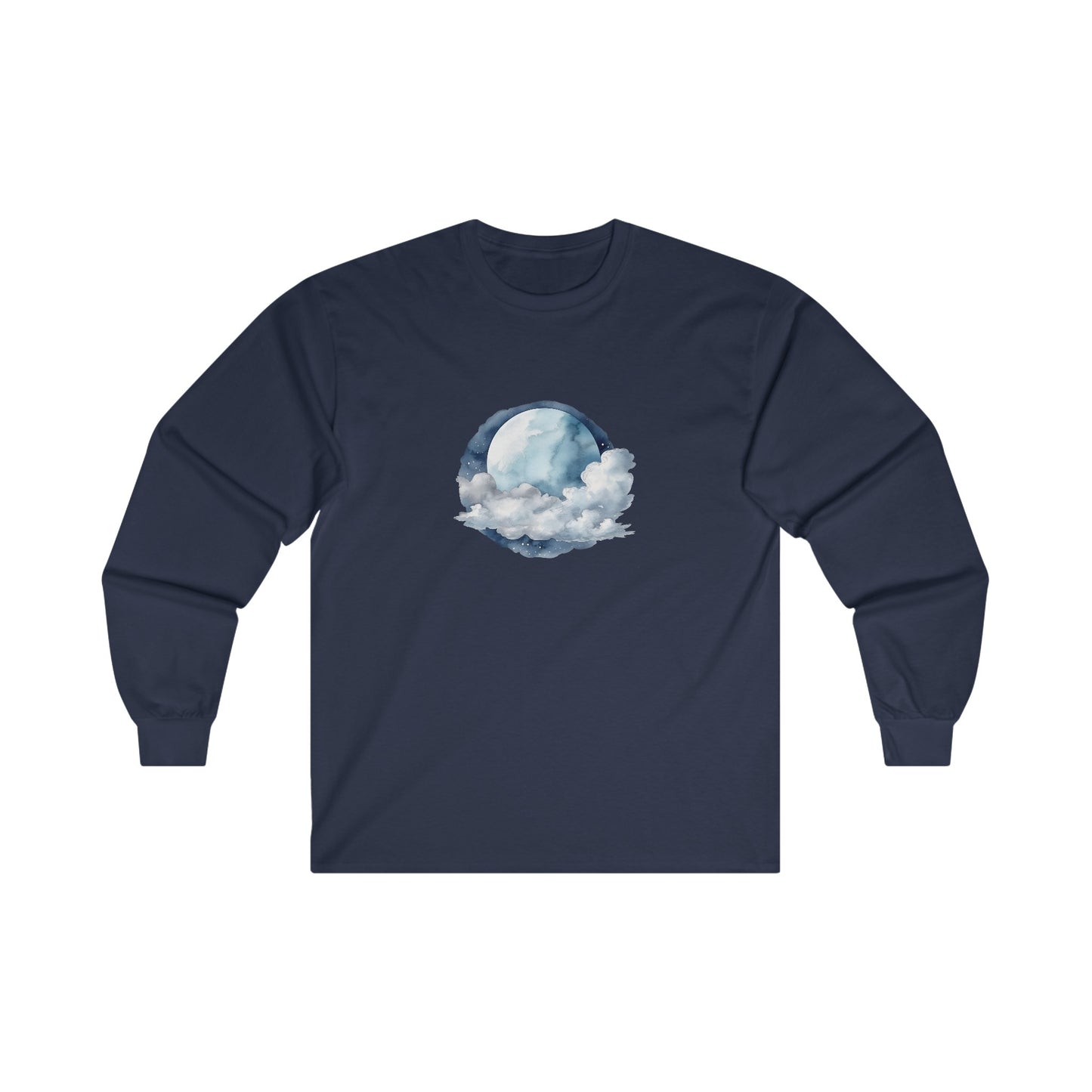 Moon and Clouds Long Sleeve Tee