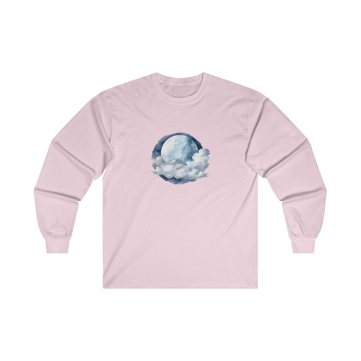 Moon and Clouds Long Sleeve Tee