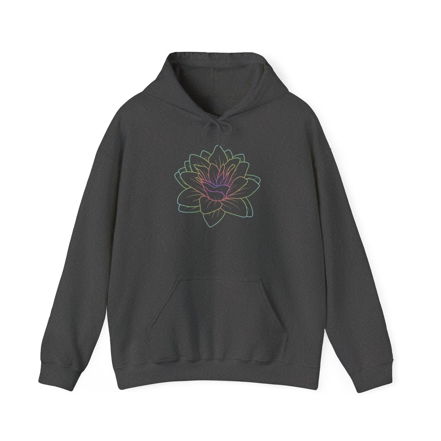Colorful Lotus Hooded Sweatshirt