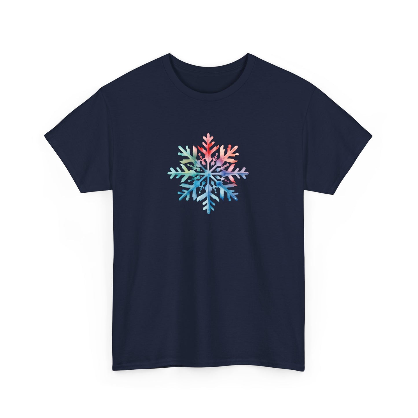Watercolor Snowflake Short Sleeve Tee