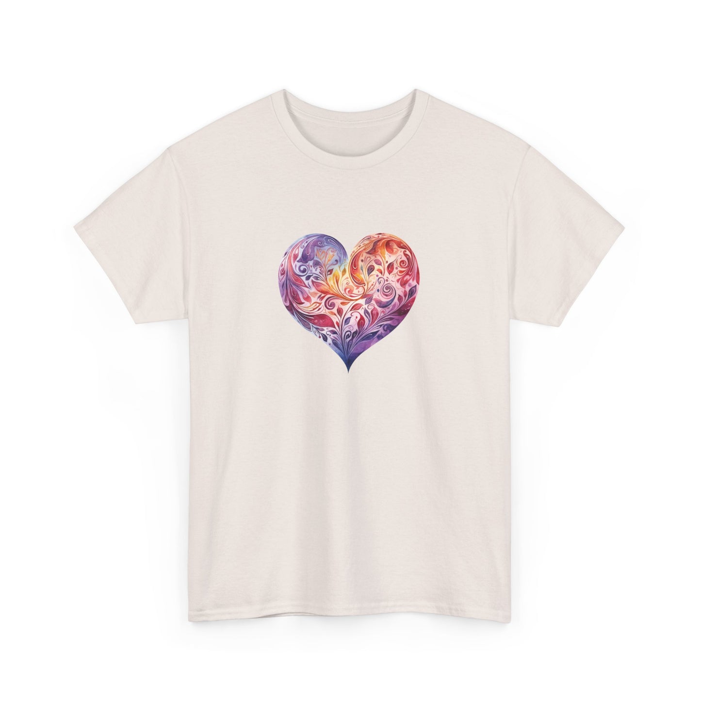 Watercolor Heart Short Sleeve Tee 003