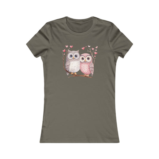 Cute Owls Fitted Tee