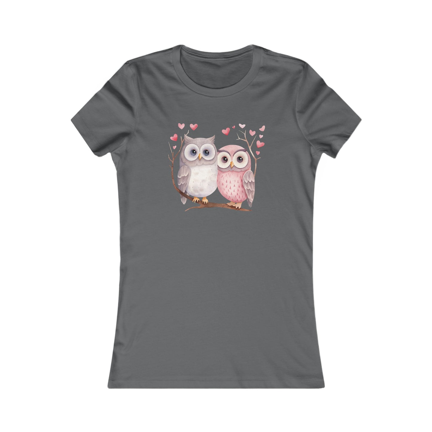 Cute Owls Fitted Tee