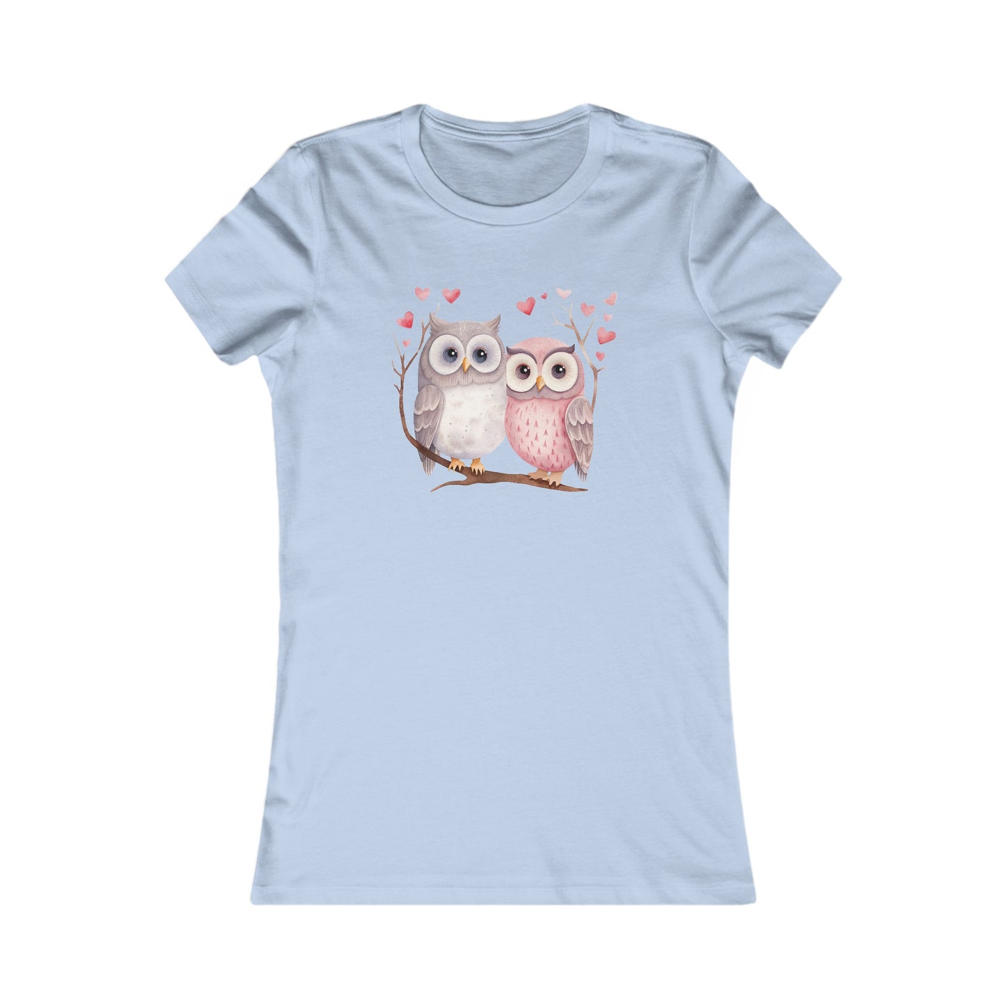 Cute Owls Fitted Tee