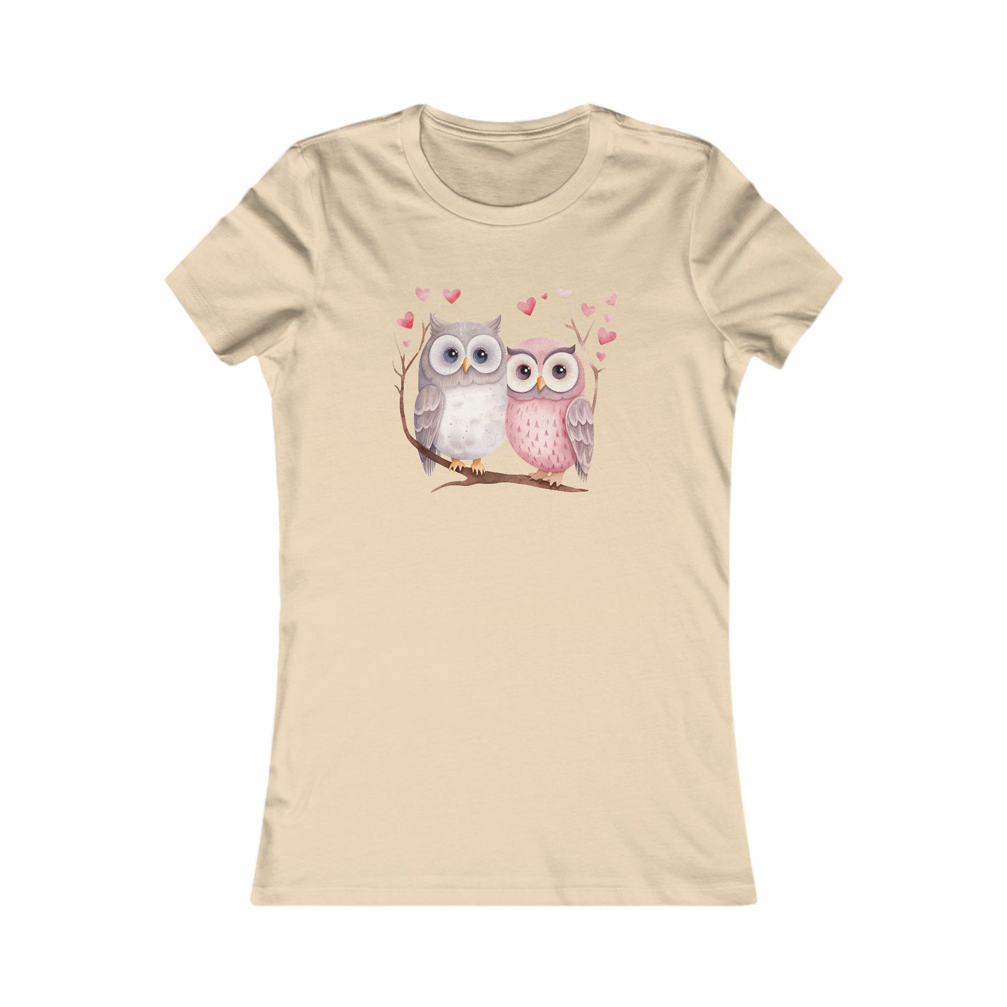 Cute Owls Fitted Tee
