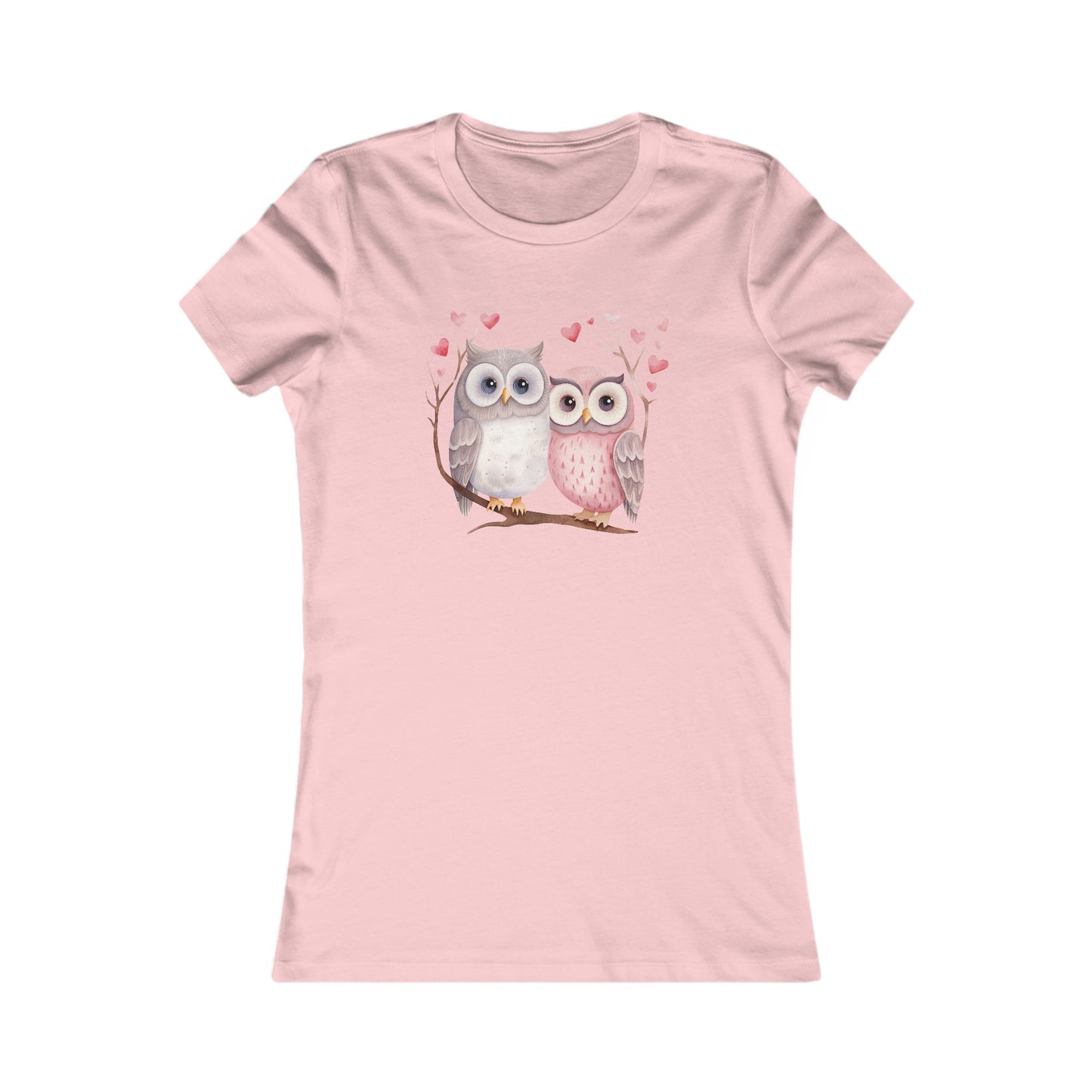 Cute Owls Fitted Tee