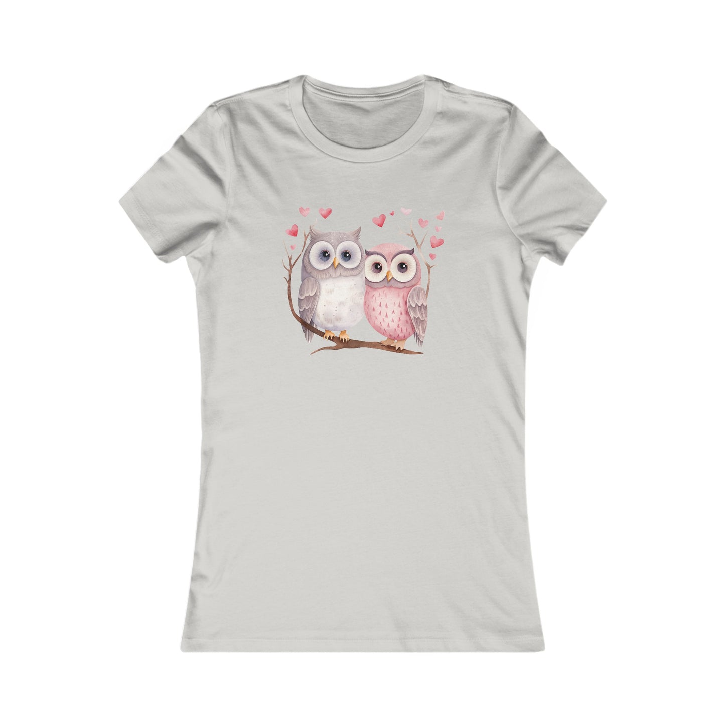 Cute Owls Fitted Tee