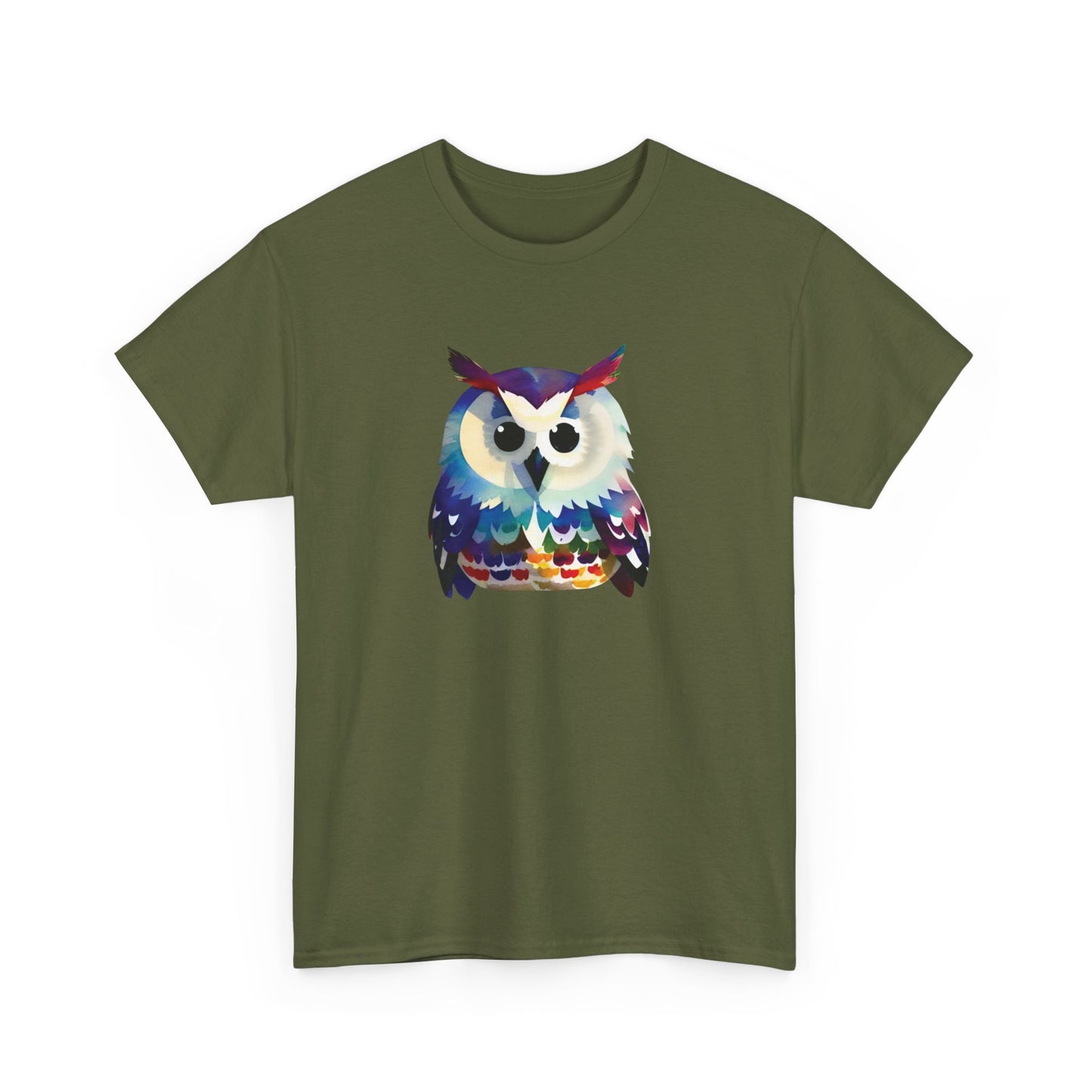 Watercolor Owl Short Sleeve Tee