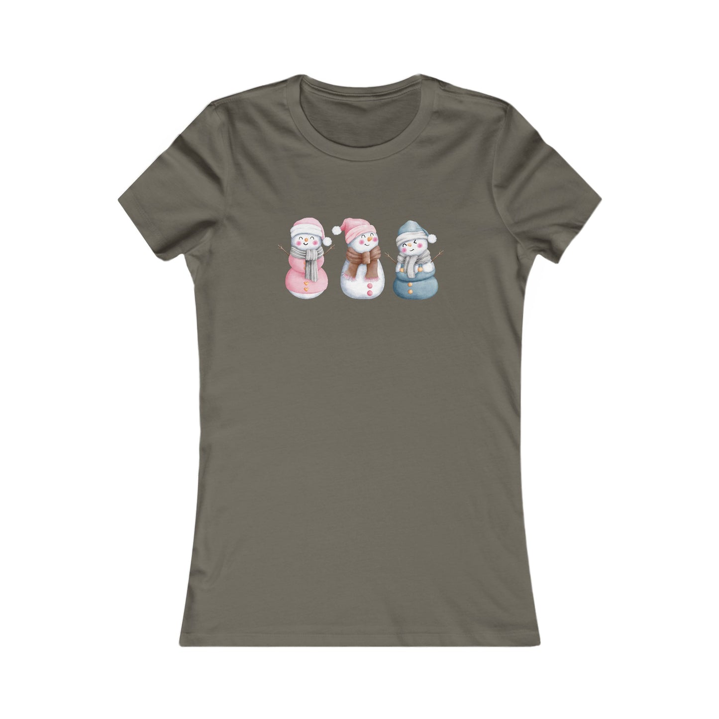 Snowman Set Fitted Tee